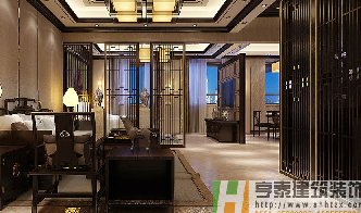 中式风格宾馆客房装修设计
